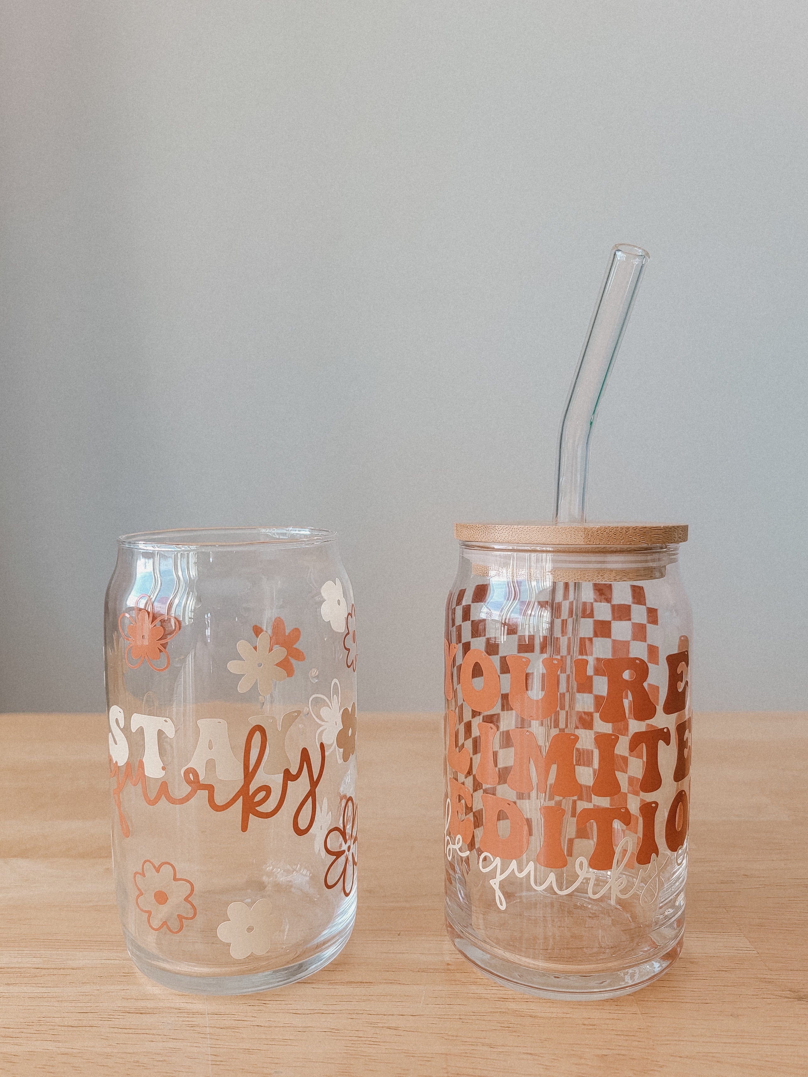 Decorating shop glass cups